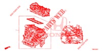 ARREDO DI MONT. MOTORE/ASS. TRASMISSIONE (DIESEL) per Honda CIVIC TOURER DIESEL 1.6 S 5 Porte 6 velocità manuale 2015