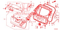 PANNELLO PORTELLONE(2D)  per Honda CIVIC TOURER DIESEL 1.6 S 5 Porte 6 velocità manuale 2015
