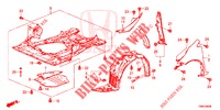 PARAFANGHI ANTERIORI  per Honda CIVIC TOURER DIESEL 1.6 S 5 Porte 6 velocità manuale 2015