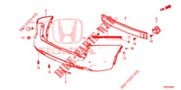 PARAURTI POSTERIORE  per Honda CIVIC TOURER DIESEL 1.6 S 5 Porte 6 velocità manuale 2015