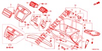 ABBELLIMENTO STRUMENTI (COTE DE PASSAGER) (LH) per Honda CIVIC TOURER 1.8 COMFORT 5 Porte 6 velocità manuale 2015