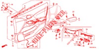 FODERAMENTO PORTIERA ANT. (LH) per Honda CIVIC TOURER 1.8 COMFORT 5 Porte 6 velocità manuale 2015