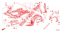 PARAFANGHI ANTERIORI  per Honda CIVIC TOURER 1.8 COMFORT 5 Porte 6 velocità manuale 2015