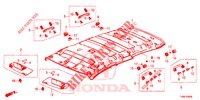 FODERA TETTO  per Honda CIVIC TOURER 1.8 COMFORT 5 Porte 5 velocità automatico 2015