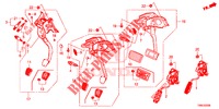PEDALE (LH) per Honda CIVIC TOURER 1.8 COMFORT 5 Porte 5 velocità automatico 2015