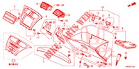 ABBELLIMENTO STRUMENTI (COTE DE PASSAGER) (LH) per Honda CIVIC TOURER 1.8 EXECUTIVE NAVI 5 Porte 6 velocità manuale 2015