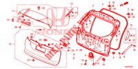 PANNELLO PORTELLONE(2D)  per Honda CIVIC TOURER 1.8 EXECUTIVE NAVI 5 Porte 6 velocità manuale 2015