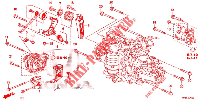 AUTO TENSIONE  per Honda CIVIC TOURER 1.8 EXECUTIVE NAVI 5 Porte 6 velocità manuale 2015