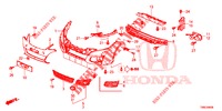 PARAURTI ANTERIORE  per Honda CIVIC TOURER 1.8 EXECUTIVE NAVI 5 Porte 5 velocità automatico 2015