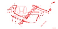 PARAURTI POSTERIORE  per Honda CIVIC TOURER 1.8 EXECUTIVE NAVI 5 Porte 5 velocità automatico 2015
