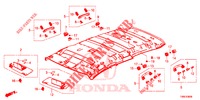 FODERA TETTO  per Honda CIVIC TOURER 1.8 EXECUTIVE 5 Porte 6 velocità manuale 2015