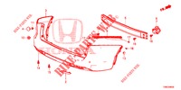 PARAURTI POSTERIORE  per Honda CIVIC TOURER 1.8 EXECUTIVE 5 Porte 6 velocità manuale 2015
