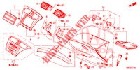 ABBELLIMENTO STRUMENTI (COTE DE PASSAGER) (LH) per Honda CIVIC TOURER 1.8 EXECUTIVE 5 Porte 5 velocità automatico 2015