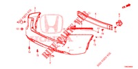 PARAURTI POSTERIORE  per Honda CIVIC TOURER 1.8 EXECUTIVE 5 Porte 5 velocità automatico 2015