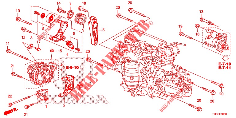 AUTO TENSIONE  per Honda CIVIC TOURER 1.8 EXECUTIVE 5 Porte 5 velocità automatico 2015