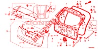 PANNELLO PORTELLONE(2D)  per Honda CIVIC TOURER 1.8 LIFESTYLE 5 Porte 6 velocità manuale 2015