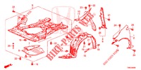 PARAFANGHI ANTERIORI  per Honda CIVIC TOURER 1.8 LIFESTYLE 5 Porte 6 velocità manuale 2015