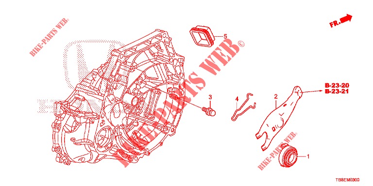 RILASCIA INNESTO  per Honda CIVIC TOURER 1.8 LIFESTYLE 5 Porte 6 velocità manuale 2015