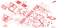 ABBELLIMENTO STRUMENTI (COTE DE PASSAGER) (LH) per Honda CIVIC TOURER 1.8 LIFESTYLE 5 Porte 5 velocità automatico 2015