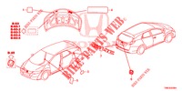EMBLEME/ETICHETTE CAUZIONE  per Honda CIVIC TOURER 1.8 LIFESTYLE 5 Porte 5 velocità automatico 2015