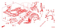 PARAFANGHI ANTERIORI  per Honda CIVIC TOURER 1.8 LIFESTYLE 5 Porte 5 velocità automatico 2015