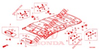 FODERA TETTO  per Honda CIVIC TOURER DIESEL 1.6 COMFORT 5 Porte 6 velocità manuale 2016