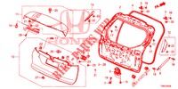 PANNELLO PORTELLONE(2D)  per Honda CIVIC TOURER DIESEL 1.6 COMFORT 5 Porte 6 velocità manuale 2016