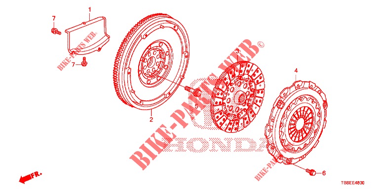FORCA CAMBIO INNESTO (DIESEL) per Honda CIVIC TOURER DIESEL 1.6 COMFORT 5 Porte 6 velocità manuale 2016