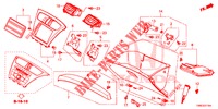 ABBELLIMENTO STRUMENTI (COTE DE PASSAGER) (LH) per Honda CIVIC TOURER DIESEL 1.6 STYLE NAVI 5 Porte 6 velocità manuale 2016