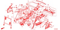 FODERAMENTO LATO BAULE  per Honda CIVIC TOURER DIESEL 1.6 STYLE NAVI 5 Porte 6 velocità manuale 2016