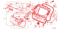 PANNELLO PORTELLONE(2D)  per Honda CIVIC TOURER DIESEL 1.6 STYLE NAVI 5 Porte 6 velocità manuale 2016