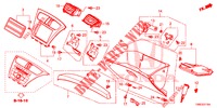 ABBELLIMENTO STRUMENTI (COTE DE PASSAGER) (LH) per Honda CIVIC TOURER DIESEL 1.6 EXECUTIVE 5 Porte 6 velocità manuale 2016