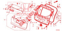 PANNELLO PORTELLONE(2D)  per Honda CIVIC TOURER DIESEL 1.6 EXECUTIVE 5 Porte 6 velocità manuale 2016