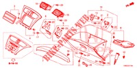 ABBELLIMENTO STRUMENTI (COTE DE PASSAGER) (LH) per Honda CIVIC TOURER DIESEL 1.6 S 5 Porte 6 velocità manuale 2016
