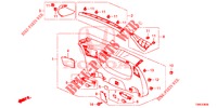 FODERA PORTELLONE/ FODERAMENTO PANNELLO(2D)  per Honda CIVIC TOURER DIESEL 1.6 S 5 Porte 6 velocità manuale 2016
