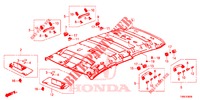FODERA TETTO  per Honda CIVIC TOURER 1.8 COMFORT 5 Porte 6 velocità manuale 2016