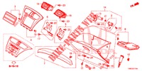 ABBELLIMENTO STRUMENTI (COTE DE PASSAGER) (LH) per Honda CIVIC TOURER 1.8 COMFORT 5 Porte 5 velocità automatico 2016