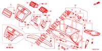 ABBELLIMENTO STRUMENTI (COTE DE PASSAGER) (LH) per Honda CIVIC TOURER 1.8 EXECUTIVE NAVI 5 Porte 6 velocità manuale 2016