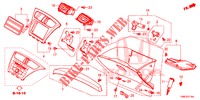 ABBELLIMENTO STRUMENTI (COTE DE PASSAGER) (LH) per Honda CIVIC TOURER 1.8 EXECUTIVE NAVI 5 Porte 5 velocità automatico 2016