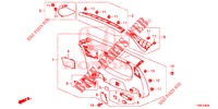FODERA PORTELLONE/ FODERAMENTO PANNELLO(2D)  per Honda CIVIC TOURER 1.8 EXECUTIVE NAVI 5 Porte 5 velocità automatico 2016