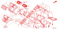 ABBELLIMENTO STRUMENTI (COTE DE PASSAGER) (LH) per Honda CIVIC TOURER 1.8 EXECUTIVE 5 Porte 5 velocità automatico 2016