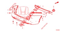 PARAURTI POSTERIORE  per Honda CIVIC TOURER 1.8 LIFESTYLE 5 Porte 5 velocità automatico 2016