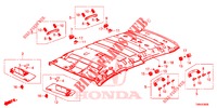 FODERA TETTO  per Honda CIVIC TOURER DIESEL 1.6 COMFORT 5 Porte 6 velocità manuale 2017