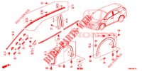 MODANATURA/PROTETTORE  per Honda CIVIC TOURER DIESEL 1.6 ELEGANCE 5 Porte 6 velocità manuale 2017