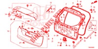 PANNELLO PORTELLONE(2D)  per Honda CIVIC TOURER DIESEL 1.6 ELEGANCE 5 Porte 6 velocità manuale 2017