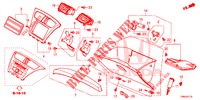 ABBELLIMENTO STRUMENTI (COTE DE PASSAGER) (LH) per Honda CIVIC TOURER DIESEL 1.6 ELEGANCE L 5 Porte 6 velocità manuale 2017