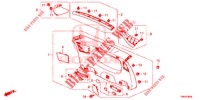 FODERA PORTELLONE/ FODERAMENTO PANNELLO(2D)  per Honda CIVIC TOURER DIESEL 1.6 ELEGANCE L 5 Porte 6 velocità manuale 2017
