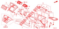 ABBELLIMENTO STRUMENTI (COTE DE PASSAGER) (LH) per Honda CIVIC TOURER DIESEL 1.6 LIFSTYLE 5 Porte 6 velocità manuale 2017