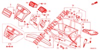 ABBELLIMENTO STRUMENTI (COTE DE PASSAGER) (LH) per Honda CIVIC TOURER DIESEL 1.6 S 5 Porte 6 velocità manuale 2017