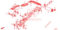 CONDOTTO SCARICO/SILENZIATORE (DIESEL) per Honda CIVIC TOURER DIESEL 1.6 S 5 Porte 6 velocità manuale 2017